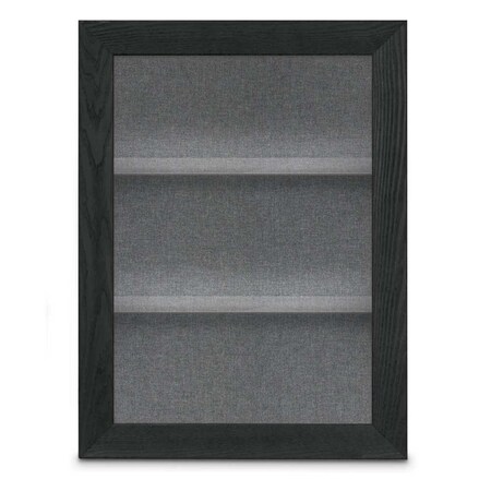 United Visual Products Outdoor Enclosed Combo Board, 42"x32", Black Frame/Burgundy & Burgundy UVCB4232ODB-BURGUN-DBURGU